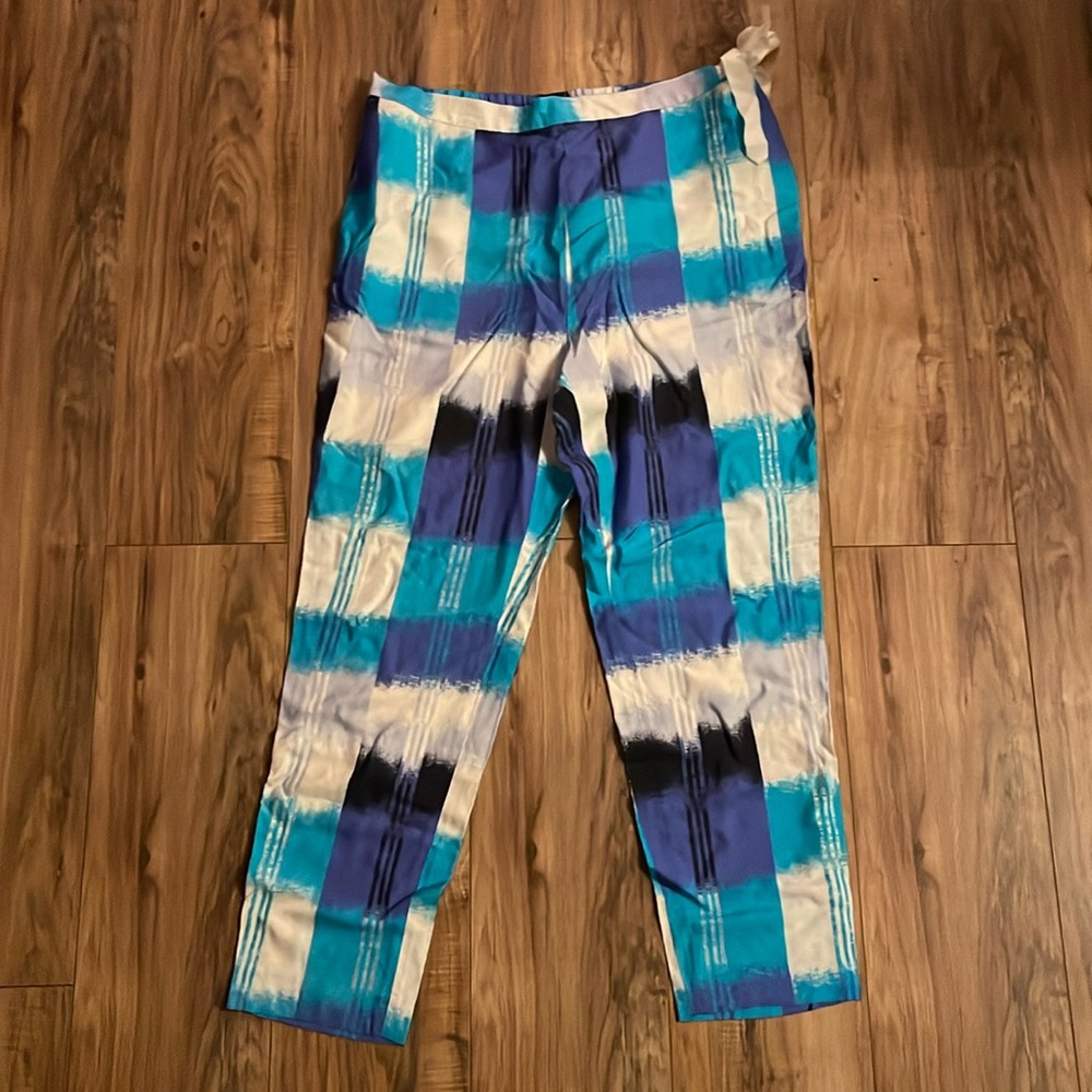 Natori borro-cotton silk pants